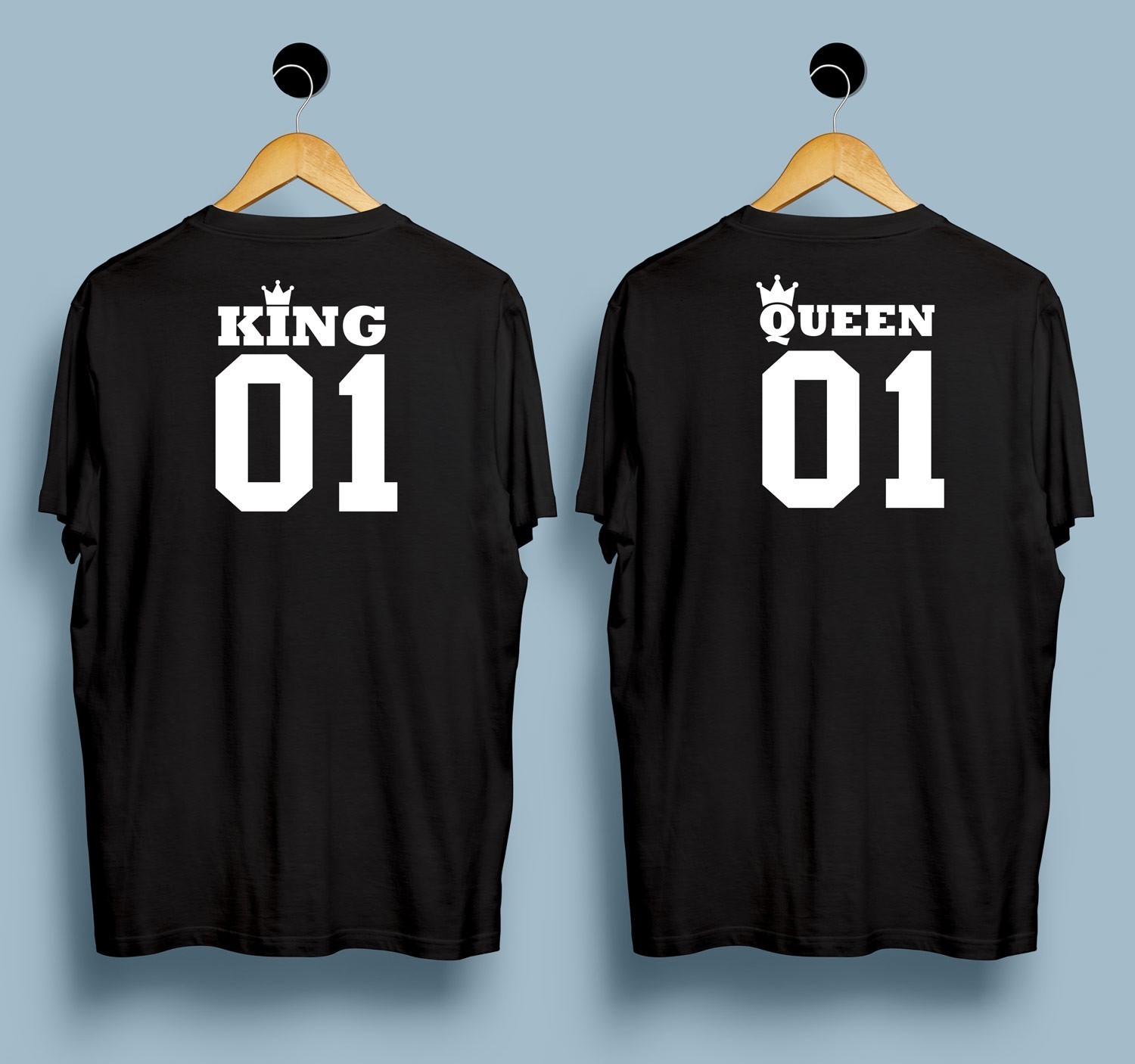 King Queen Couple T Shirt – Punjabi Adda